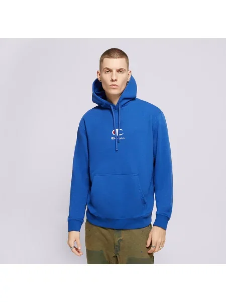 Champion Bluza Z Kapturem Hooded Sweatshirt niebieska