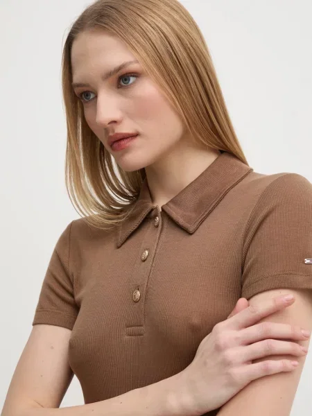 Polo Tommy Hilfiger rjava