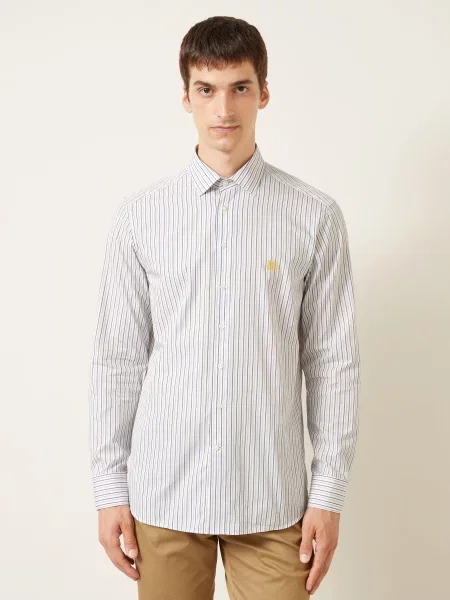 Etro Košile Regular Fit / tmavě žlutá / modrá bílá