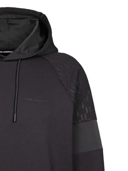 Hoodie Karl Lagerfeld μαύρο