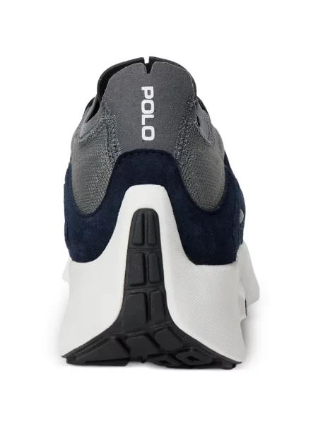 Kötött sneaker Polo Ralph Lauren autogrammal kék