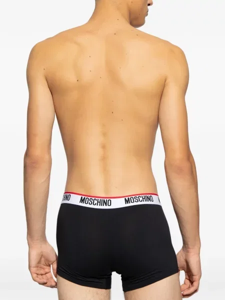 Boxeri Moschino cu autograf negru