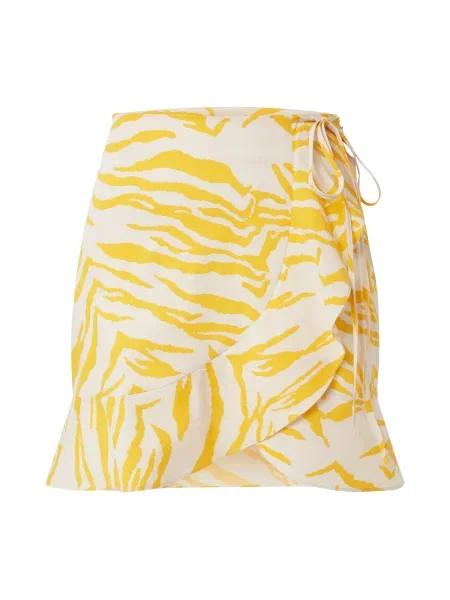 Aligne Fustă Cressida galben auriu / natural alb