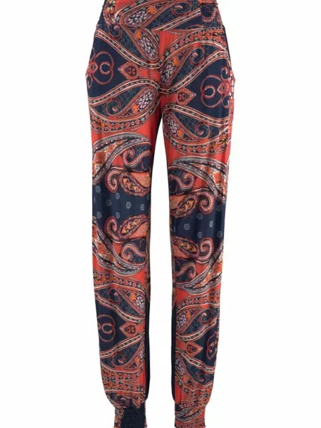 LASCANA Pantaloni portocaliu / marin albastru