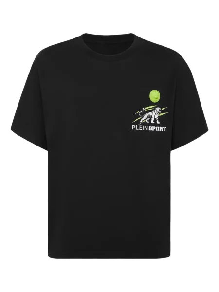 Tricou Plein Sport cu imagine cu dungi de tigru negru