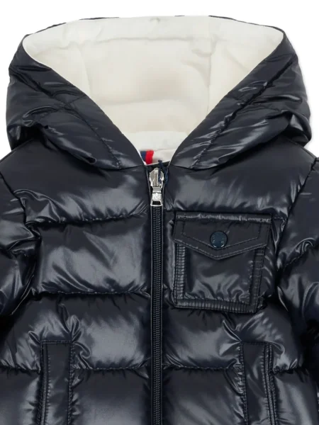 Kurtka puchowa dziecięca Moncler Enfant niebieska
