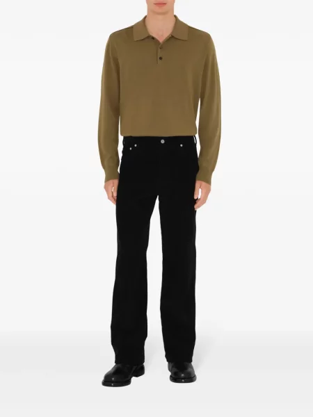 Polo Burberry de lână verde