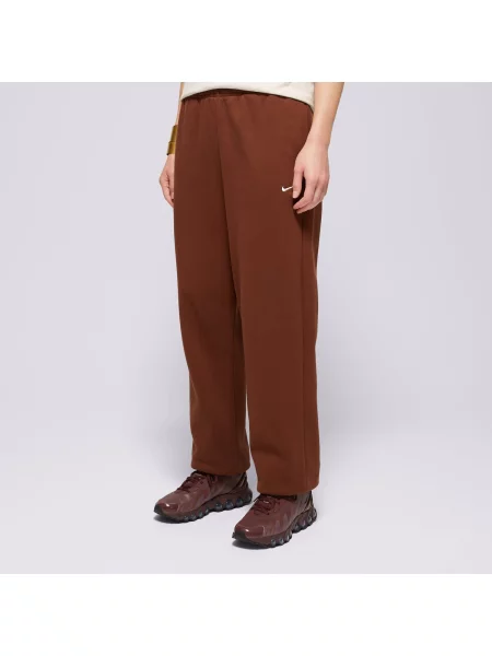 Nike Spodnie W Nk Stdo Flc Mw Hr Os Cff Pnt brązowe