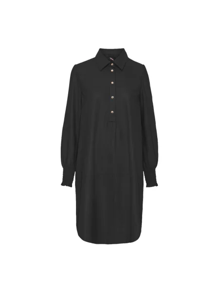 Sukienka Btfcph skórzana czarna