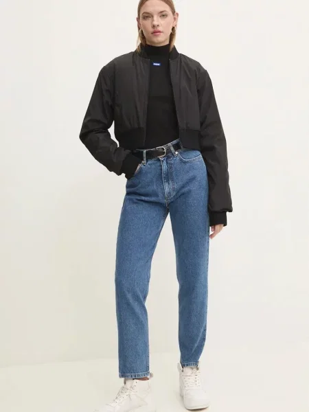 Tricou cu mânecă lungă Hugo Blue negru