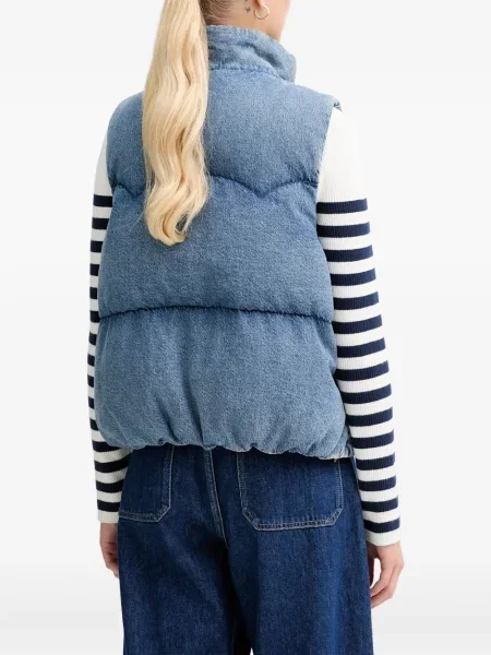 Geacă cu puf Levi's® cu glugă de flanelă albastru