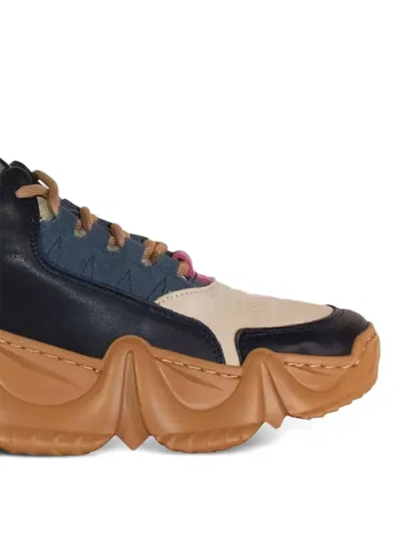 Sneakerși Another Project din piele albastru