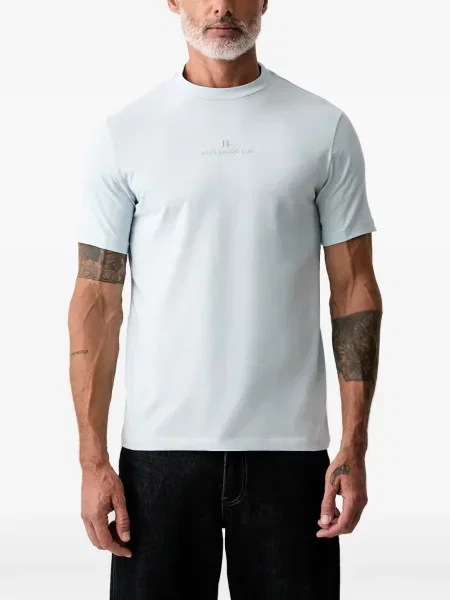 Tricou Karl Lagerfeld cu broderie albastru