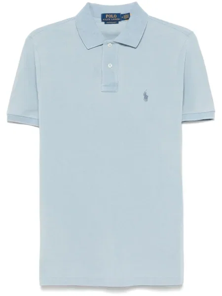 Tricou polo Polo Ralph Lauren cu broderie albastru