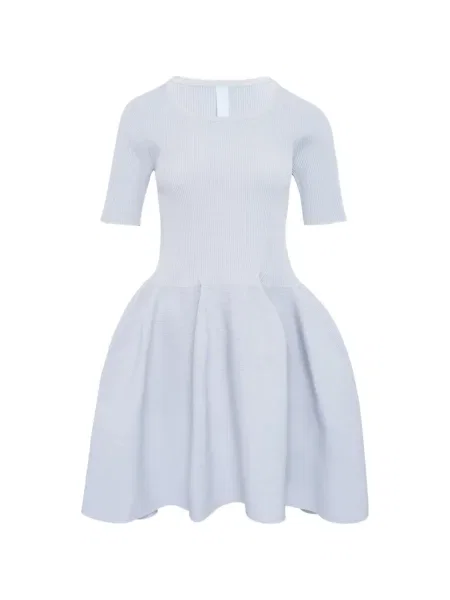 Krótka sukienka mini Cfcl plisowana garniturowa szara