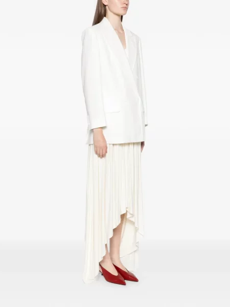 Μπουφάν Max Mara από ζέρσεϋ λευκό