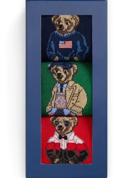 Polo Ralph Lauren șosete pentru bărbați pachet de 3 roșu