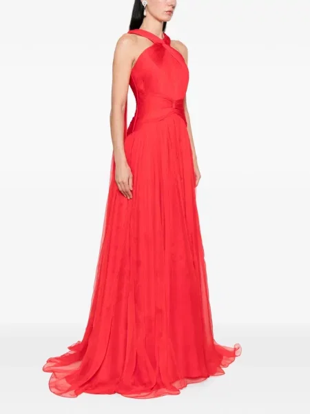 Maxi rochie maxi M.marquise cu gât halter de costum roșu