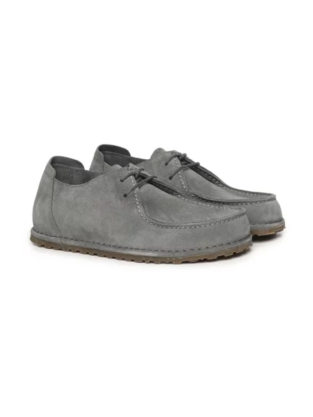 Botki Birkenstock zamszowe szare