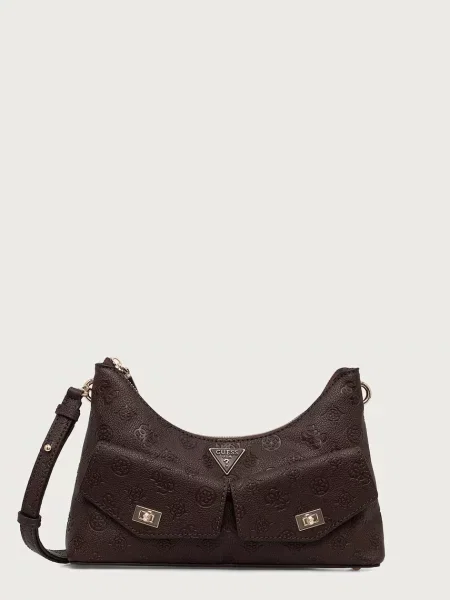 Geanta hobo Guess din piele maro