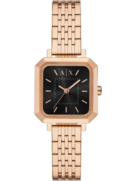 ARMANI EXCHANGE Ceas analogic rosé / negru auriu