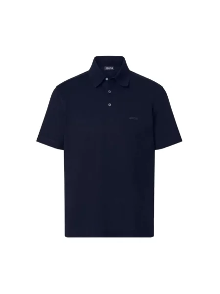 Koszulka polo Zegna niebieska