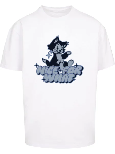 MT Upscale Majica Nice For What dimno modra / nočno modra bela