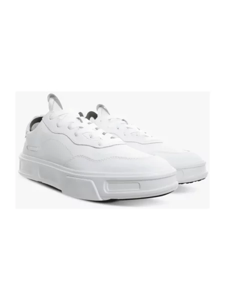 Sneakersy Fessura skórzane białe