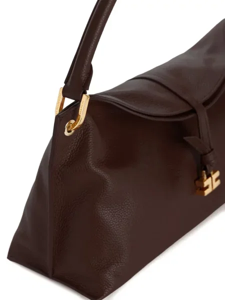 Geanta de piele Elisabetta Franchi din piele maro