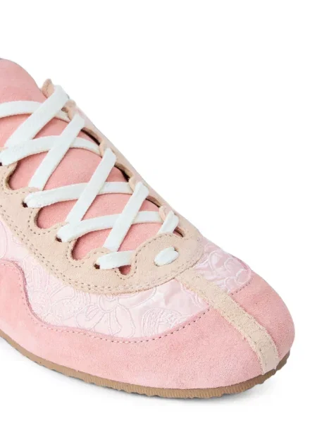 Sneakers Cecilie Bahnsen με κέντημα σουέντ ροζ