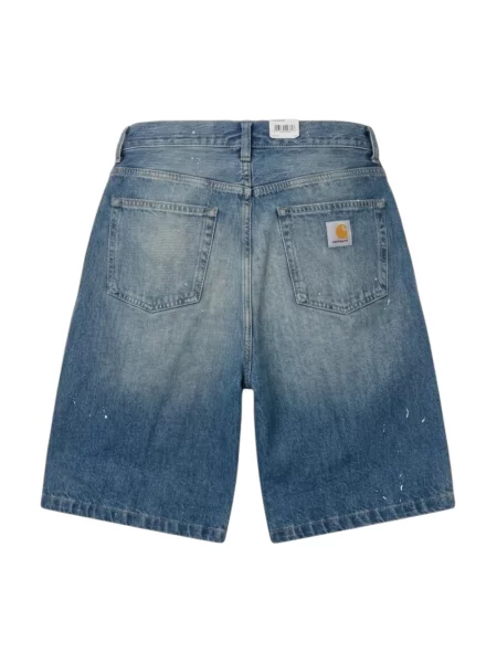 Szorty jeansowe Carhartt Wip niebieskie