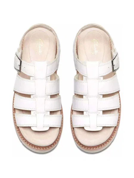 Pantofi Clarks alb