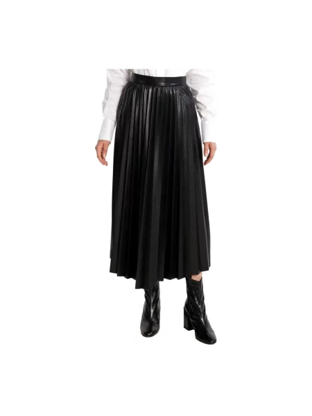 Spódnica midi Hugo Boss czarna