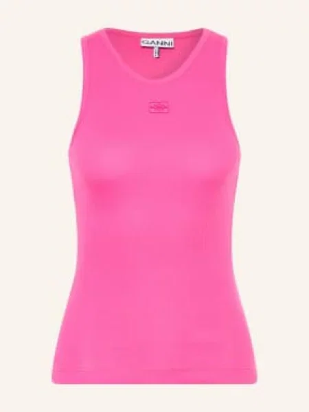 Top Ganni różowy