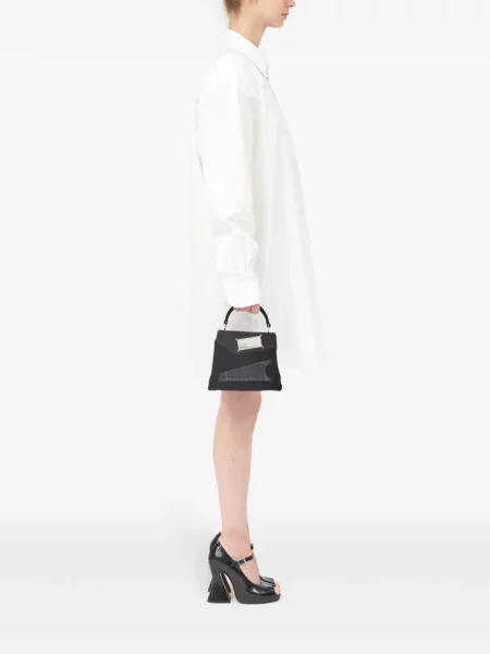 Zomšinė mažas rankinė Maison Margiela juoda