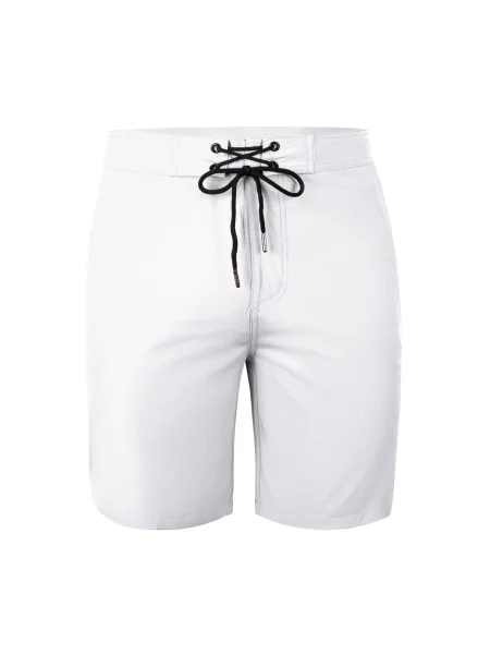 YEAZ Șorturi de baie Davey verde smarald / negru alb