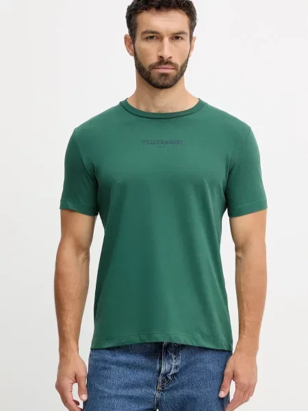 Тениска Trussardi с апликация зелено