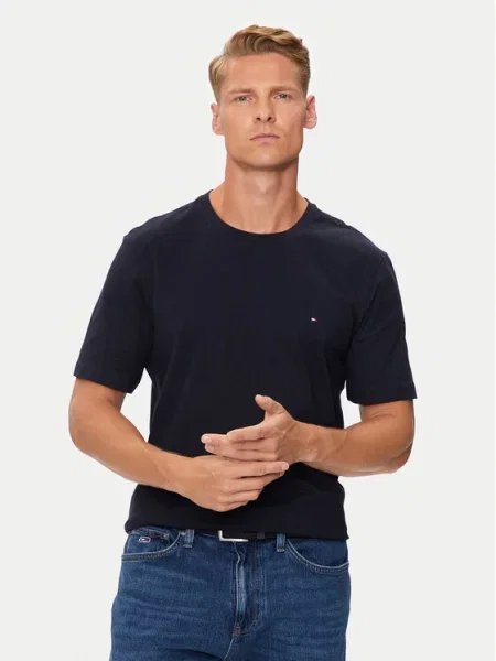 TOMMY HILFIGER Majica ESSENTIAL mornarsko plava tamnoplava