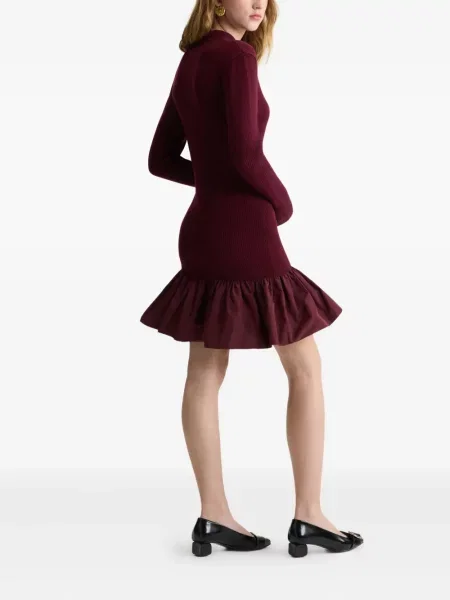 Rochie mini Patou de costum roșu