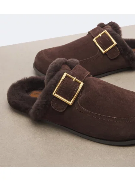Mules Jimmy Choo iz semiša rjava