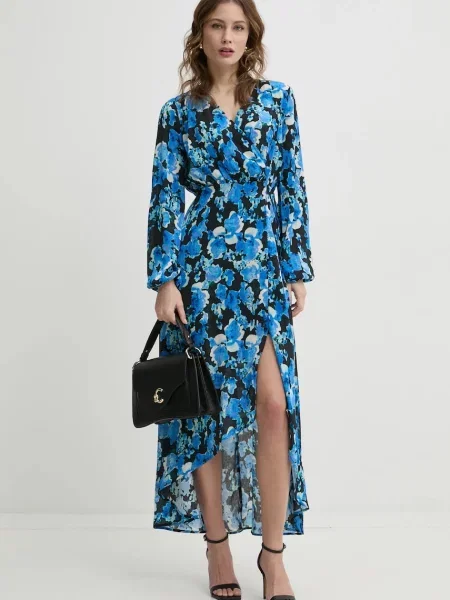 Morgan rochie RAMIE.F negru maxi evazati RAMIE.F albastru