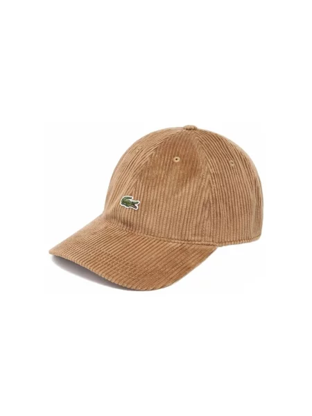 Lacoste Kordová Čepice hnědá