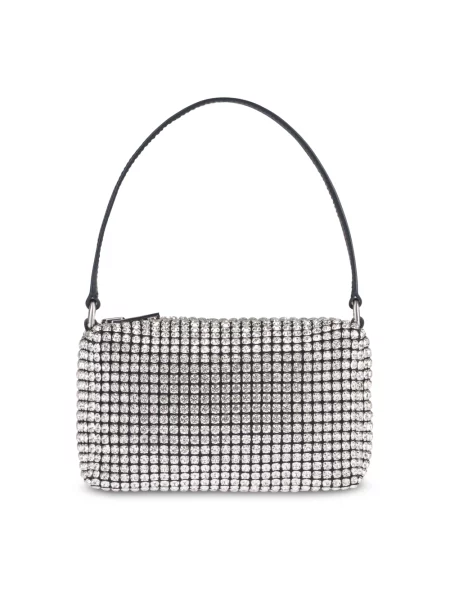 Torebka Alexander Wang skórzana z siateczki szara