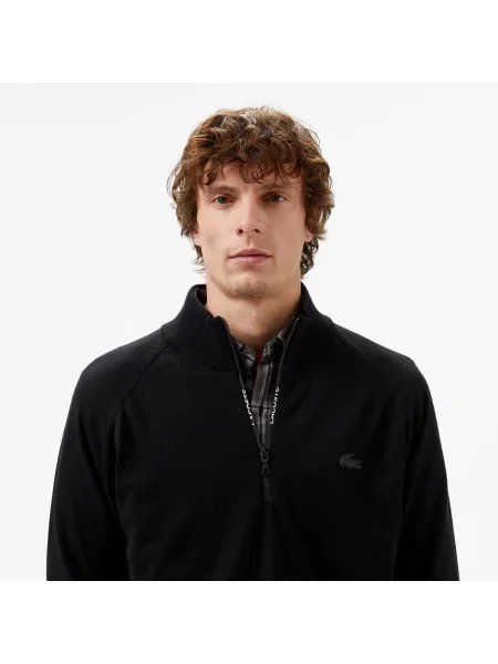 Lacoste Sweter Regular Fit czarny