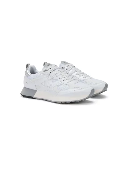 Sneakersy Sun68 skórzane białe