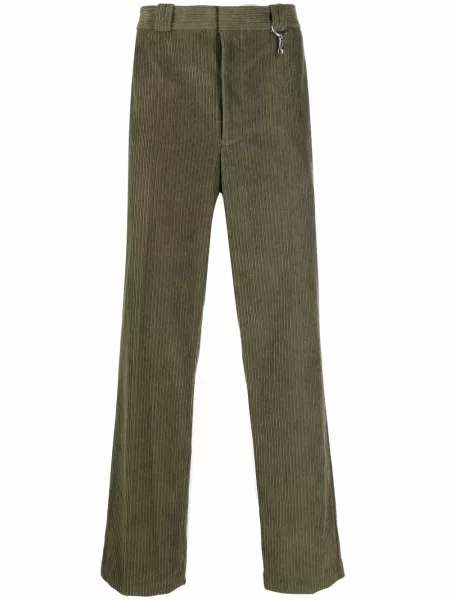 Pantaloni Helmut Lang de catifea cord verde