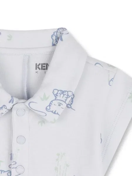 Koszulka polo dziecięca Kenzo niebieska