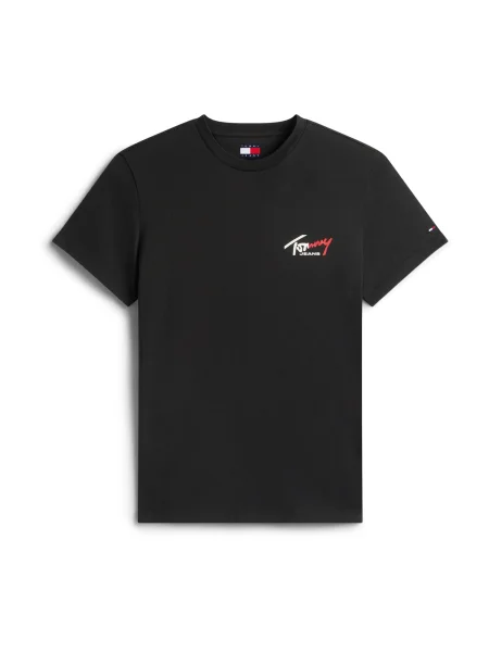 Tommy Jeans Tricou roșu alb negru