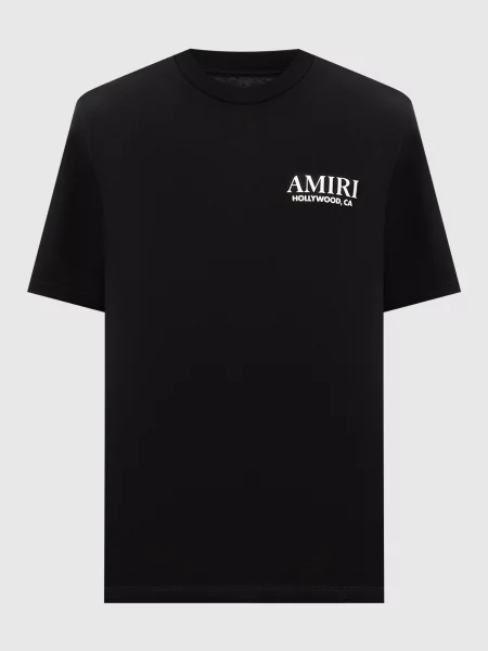 Футболка Bones Stacked Amiri чорна