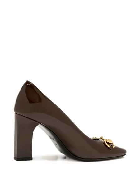 Pantofi cu toc Gucci maro